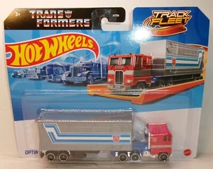 2024 HOT WHEELS 1:64 HW TRACK FLEET TRANSFORMERS RED OPTIMUS PRIME - Picture 1 of 13