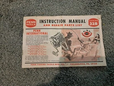 Penn Reels说明书维修零件清单目录32B 1969 — 第 1/3 张图片
