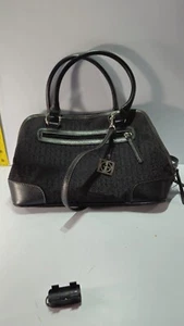 Giani Bernini Womens Shoulder Bag Purse Handbag Satchel Brown Black 14" - Picture 1 of 9