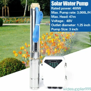 Kit Controlador MPPT Sumergible Bomba de Agua Solar Pozo Profundo 3" DC 48V 400W - Imagen 1 de 11