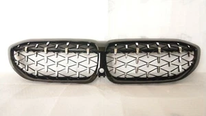 Front Grille Star Look W/Camera Hole Glossy Black For BMW 3-Series G20 4DR - Imagen 1 de 4