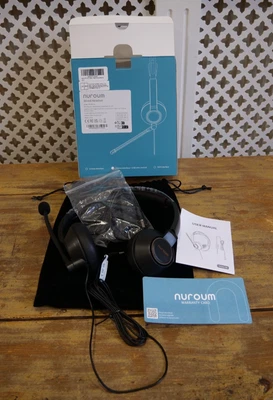 Nuroum HP11-DU USB Headset with Microphone for PC Laptop Brand New Unused - Image 1 of 4