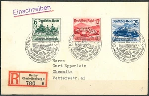 Germany 1939 – Registered cover - Int. Automobile and Motorcycle Exhibition - Imagen 1 de 2