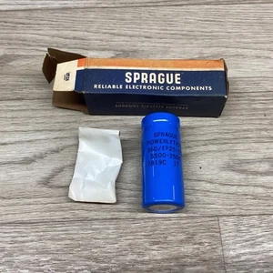 NOS SPRAGUE 36D/EP25-552 5500-25DC CAPACITOR #811PT153*CO - Picture 1 of 4