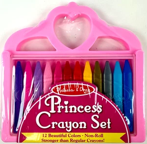 Melissa & Doug Prinzessin Buntstift Set - 12 Farben - Verpackung beschädigt - Alter 3+ - Bild 1 von 5