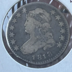 1818 gedeckeltes Büstenviertel, stark vz + / fein, schön! - Bild 1 von 6