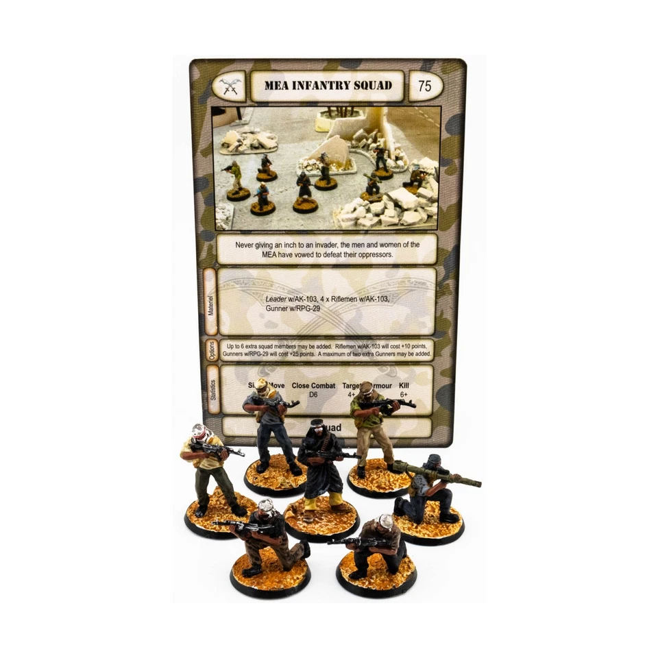 Mongoose Modern Minis 25mm MEA Infantry Squad #2 NM - Image 1 of 1