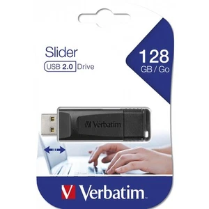Verbatim Slider USB-Stick 128 GB Schwarz Schiebemechanismus USB 2.0 - Bild 1 von 5
