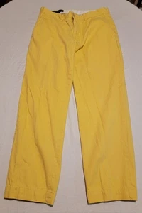 Polo Ralph Lauren Yellow Preston Pants 32x28 Chino Trousers Costal Vintage 90’s - Picture 1 of 8