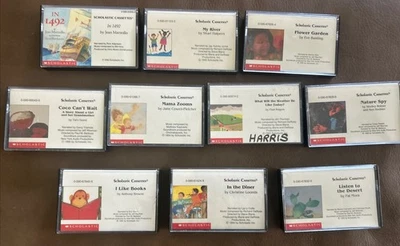 10 Vintage 1990s Scholastic Audiobook Cassettes Read Along Stories on Tape LOT - Image 1 of 4