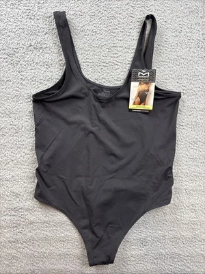 Maidenform Shapewear женщин XXL черный бесшовный стринги разглаживающий боди - Изображение 1 из 4