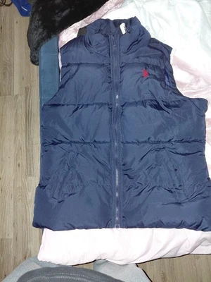 US Polo Assn. Men's Blue Puffer Vest Size Large  - Image 1 of 4