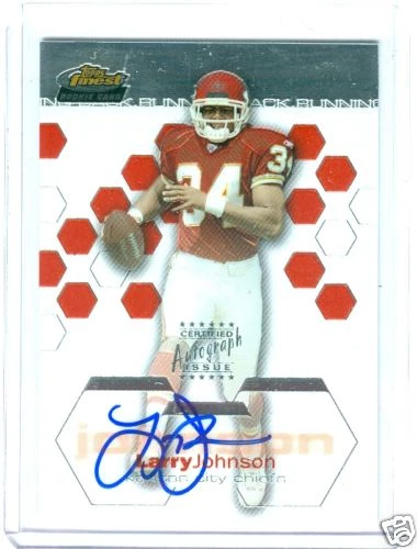 LARRY JOHNSON 2003 TOPPS FINEST AUTO RC #/999 MINT - Image 1 of 1