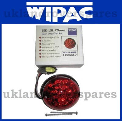 LAND ROVER DEFENDER - WIPAC LED REAR STOP TAIL 73mm - XFD500040LED, S6062 WIPAC - Image 1 of 3