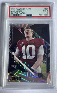 2021 MAC JONES Donruss Elite Case Hit 🔥ROOKIE Razzle Dazzle PSA 9 super Low Pop - Picture 1 of 2