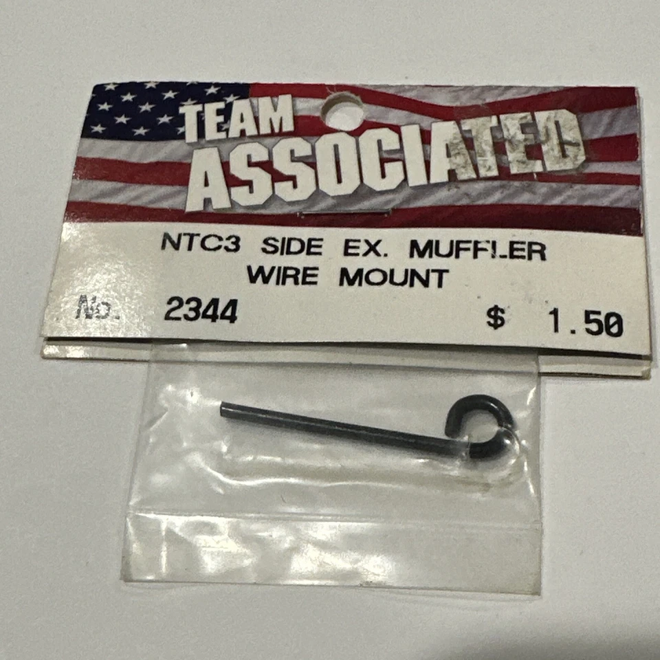Team Associated 2344 Side Exhaust Muffler Mount Wire Mount: NTC3 NIP USA Ship - Image 1 of 1