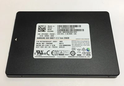 *Samsung 0YCX65 256GB SSD 2.5" SATA Model: MZ-7KN256D DP/N: YCX65* - Image 1 of 2