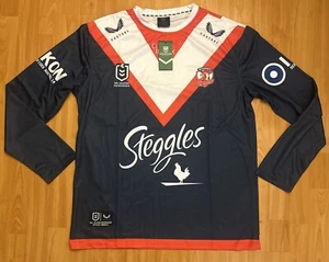 Sydney Roosters NRL Authentics Mens Long Sleeve Home Jersey 3XL - Picture 1 of 11