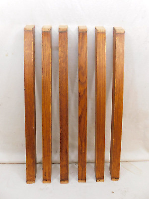 Six 1900's Antique BALUSTERS Stair Railing OAK Square CRAFTSMAN / MISION Style • 74.95$