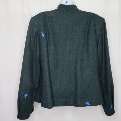 Pendleton Wool Jacket Dark Green Vintage Cutter Craft Upcycle Repurpose Cutter - Image 1 of 4