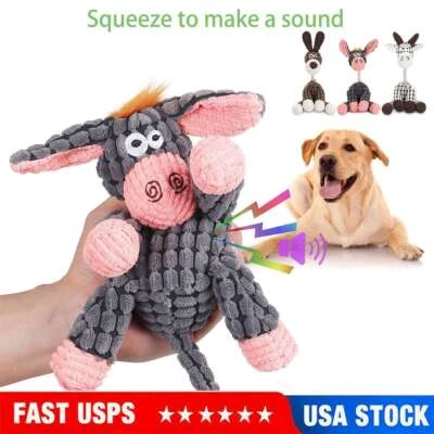 Juguete para masticar juguete de peluche chirriante para perro para masticadores agresivos con juguetes para masticar mascotas Foto 1 de 4