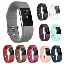 For OEM Fitbit Charge 2 HR Replacement Band Silicone Bracelet Watch Rate Fitness
