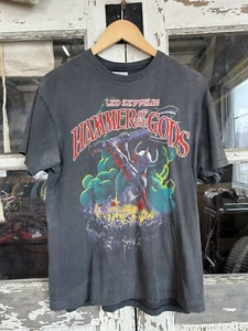 Vintage Led Zeppelin hammer of the gods t shirt hanes L single stitch band tee - Picture 1 of 6