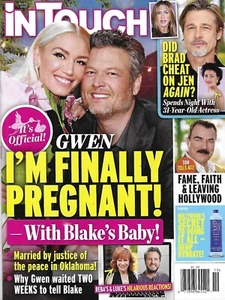 In Touch Magazine Gwen Stefani Blake Shelton Brad Pitt Tom Selleck Royals 2020 - Picture 1 of 12
