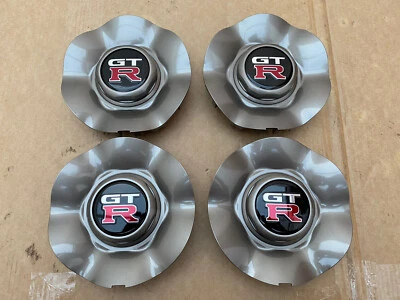 Genuine Alloy Wheels Centre Caps Hubs For: Nissan Skyline R34 GTR BNR34 Jdm 99- - Image 1 of 4