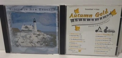 Winter in New England + Autumn Gold CD Lot Jim Stamp Grand Piano Downeast Maine Foto 1 de 4