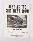 Just As the Ship Went Down autorstwa Gibsona, Adlera, 1912 nuty o Titanicu
