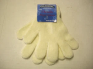 Children's Gloves, Off-White By Gold Medal, One Size, Chenille Magic Glove, New - Picture 1 of 1