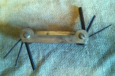 Vintage Hex Key Wrenches Set - 7 Keys - Image 1 of 4