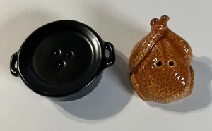 Nuevo 2024 MINI Pavo de Acción de Gracias y Olla JUEGO DE SAL Y PIMIENTA - Imagen 1 de 4