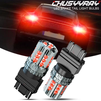 3157 Red LED Brake Stop Signal Tail Light Bulbs For Dodge Challenger 2008-2014 - Image 1 of 4