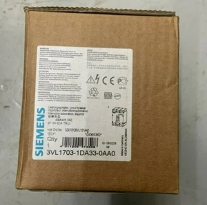 SIEMENS 3VL1703-1DA33-0AA0 Leitungsschutzschalter VL160X N - Bild 1 von 2