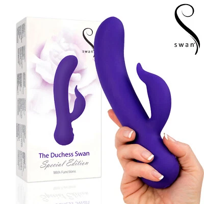 Swan Duchess Purple Rabbit Vibrator Clit Vagina Dildo Sex Toy Donna Vibratore - Bild 1 von 4