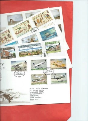 Jersey stamps. 1987 FDC - Aviation History - Jersey Airport, Europa - etc (F389) - Image 1 of 4