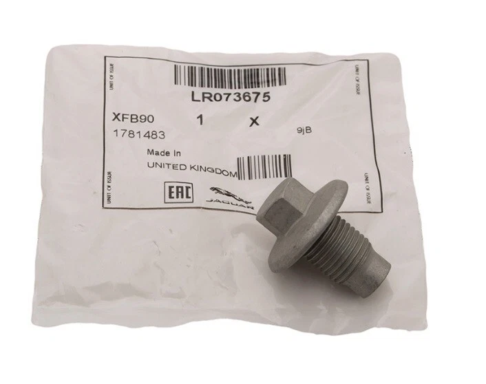 LAND ROVER LR3 / LR4 /RANGE ROVER L322 & SPORT OIL DRAIN PLUG & RUBBER SEAL 14MM - Image 1 of 1