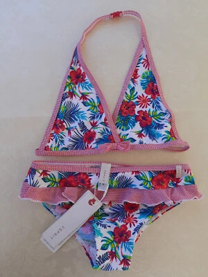 Esprit Bikini für Mädchen, weiß-rot-bunt, 2-teilig, Gr. 140/146, neu - Bild 1 von 4