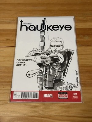 Marvel All-New Hawkeye #1 Antman Clint Barton Original Creees Hyunsung Lee Art - Image 1 of 4