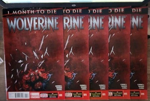 Lote de 5 cómics de Marvel de Wolverine #11 de 1 mes para morir - Imagen 1 de 2