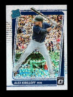 2021 OPTIC WHITE SPARKLE HOLO PRIZM #40 ALEX KIRILLOFF RC MINNESOTA TWINS - Image 1 of 2