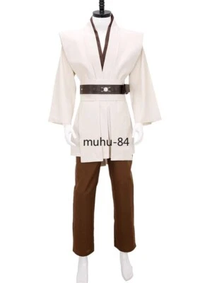 Maestro Jedi Obi-Wan Kenobi Ben Túnica Juegos con disfraces Disfraz de Halloween Top Pantalones Foto 1 de 4