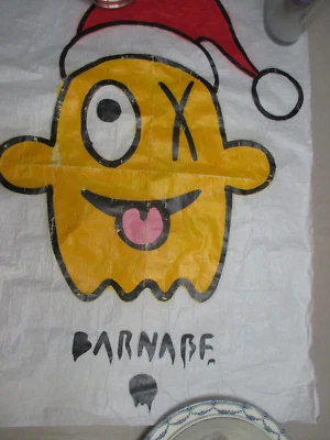 BARNABÉ . STREET ART.  ART CONTEMPORAIN. . AFFICHE POCHOIR . - Photo 1/2