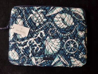 Capa acolchoada/acolchoada para laptop VERA BRADLEY costa suficiente 14 x 11 nova com etiquetas frete grátis - Imagem 1 de 3