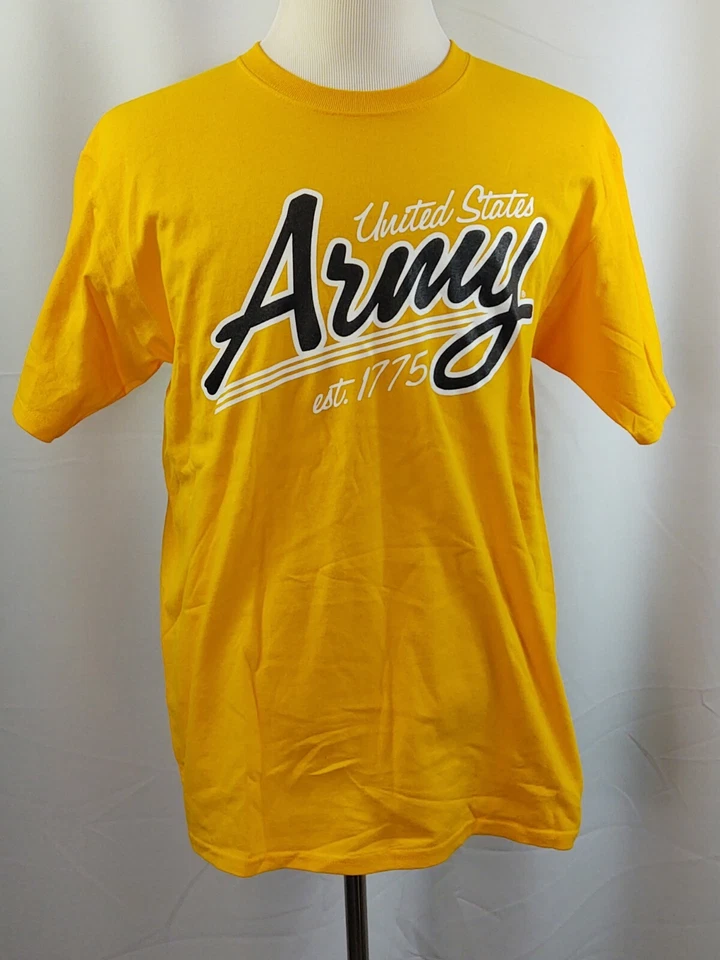 J. America Men's Large Yellow United States Army Est. 1775 Short Sleeve T-Shirt - Image 1 of 4