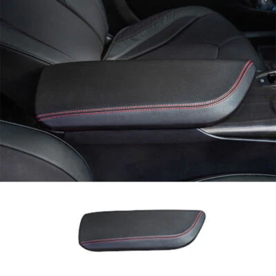 For Toyota Camry 2018-24 Black Leather Armrest Pad Cover Console Box Cushion Mat Foto 1 de 4