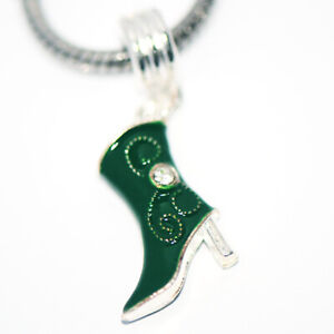 1x Shoes Drop Dangle Bead Spacer Charm Fit Eupropean Chain Bracelet DIY Jewelry
