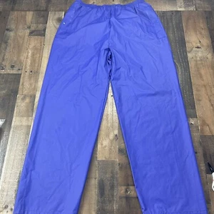 Men's XL Columbia 100% PVC Water Pants RM0120 Color Purple Snap Closure - Picture 1 of 11